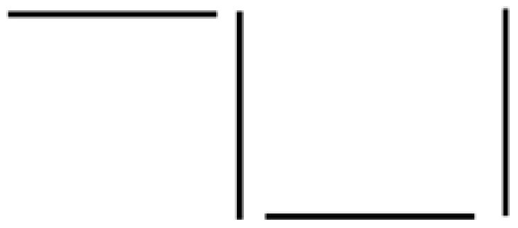 Line-array item: two perpendicular segments forming a corner