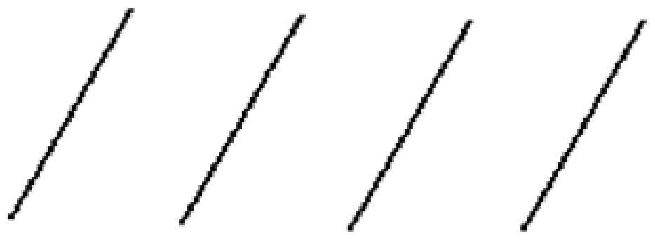 Line-array item: four parallel diagonal lines