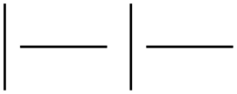 Line-array item: short vertical and horizontal segments