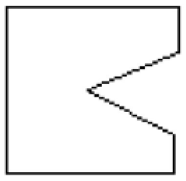 Shapes item: arrow-notch outline