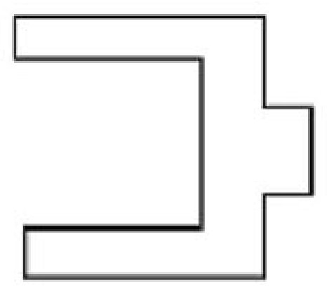 Novel outline shape with a notched profile